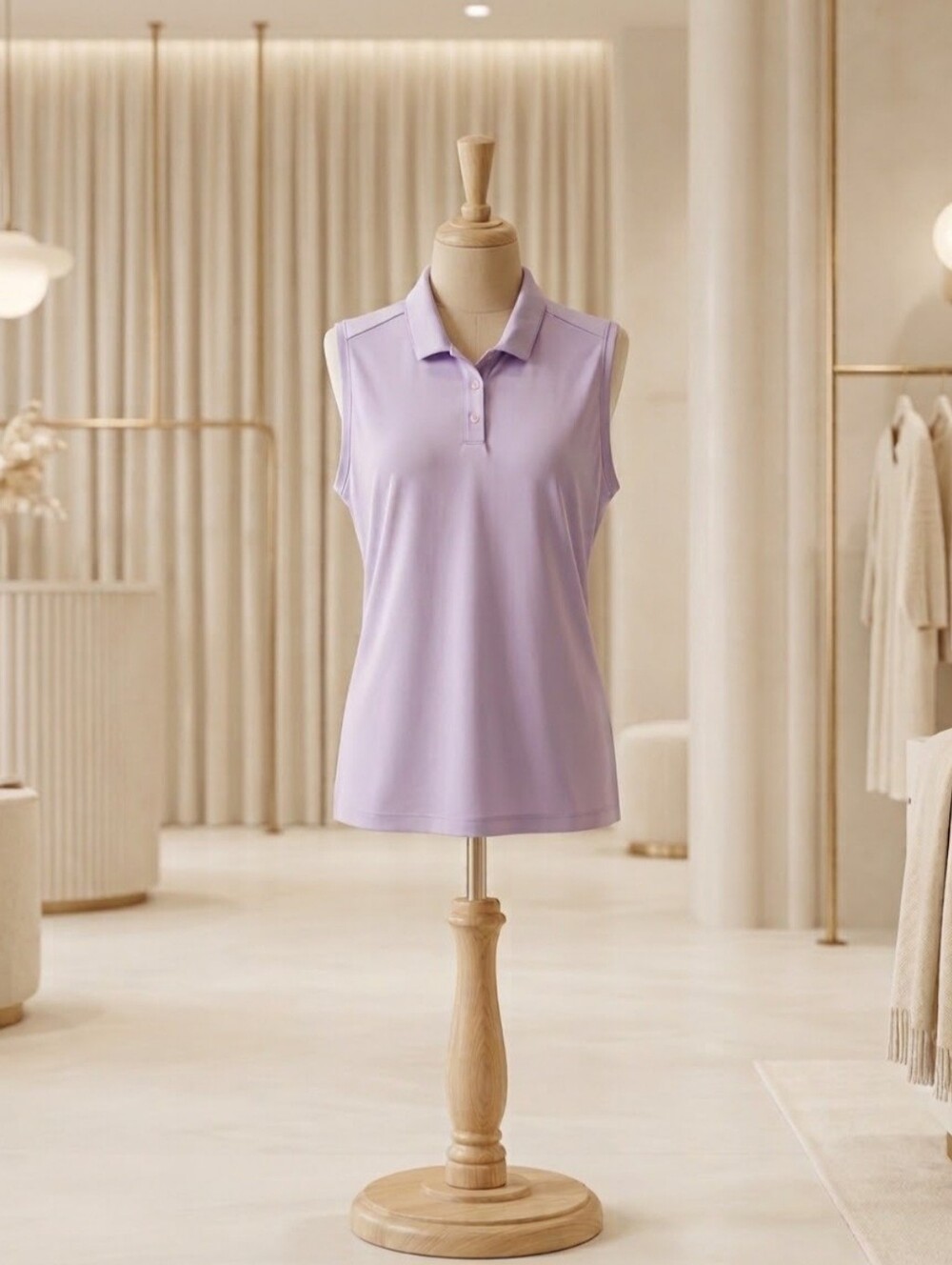 Nike Lavender Sleeveless Dry-Fit Top Size L